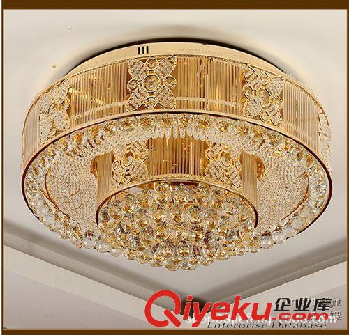 大功率led貼片水晶燈歐式客廳吸頂燈飾新款S金水晶燈具廠家批發原始圖片2