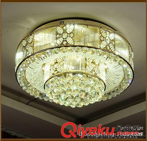大功率led貼片水晶燈歐式客廳吸頂燈飾新款S金水晶燈具廠家批發原始圖片3