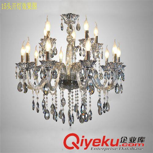 歐式蠟燭水晶吊燈奢華{zz1}款客廳大廳燈飾燈具客廳水晶燈原始圖片2