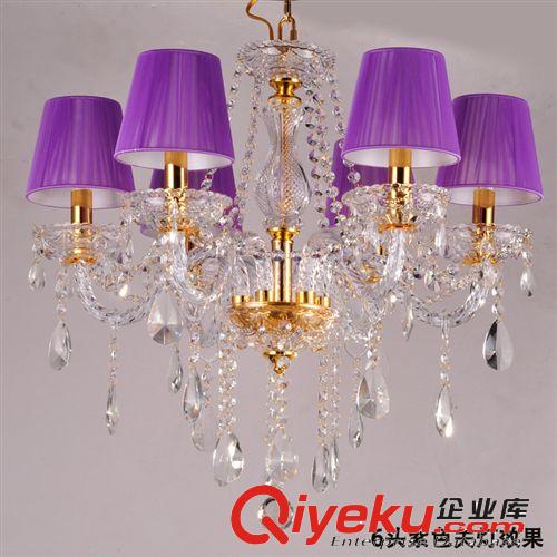 歐式金色蠟燭水晶燈客廳燈餐廳吊燈臥室燈具燈飾tj包郵原始圖片2