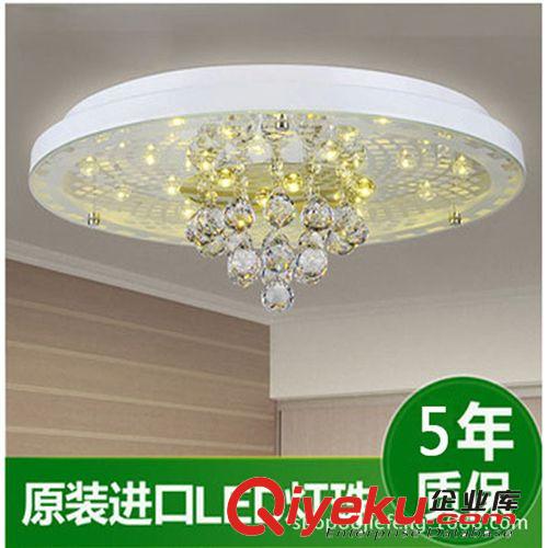 廠家直銷LED簡約時尚吸頂燈臥室客廳孔雀水晶燈餐廳燈具支持混批