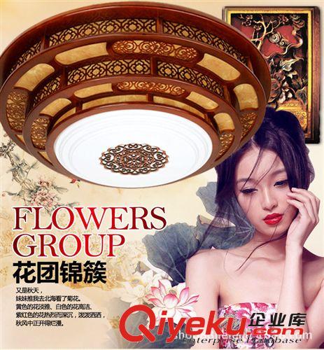 古典三層吸頂燈 現(xiàn)代中式木藝吸頂燈客廳燈餐廳酒店工程燈