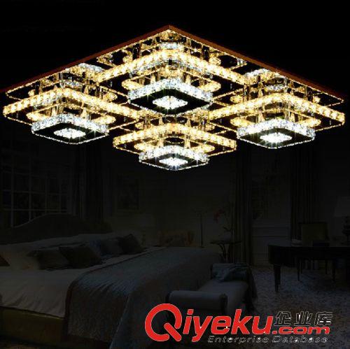 奢華長方形LED客廳出口現代簡約藝術臥室吸頂具書房飯廳水晶燈飾原始圖片2