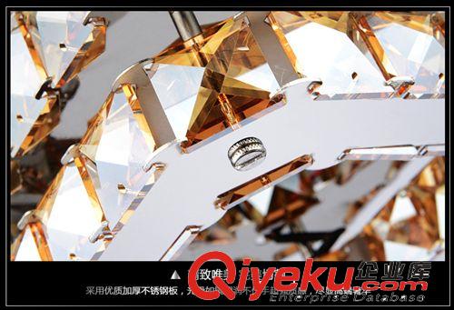 廠家直銷現代客廳LED吸頂燈4頭正方形水晶燈飾8937吉星君閣品牌原始圖片3