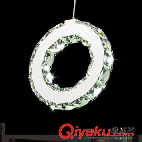 廠價廳燈現(xiàn)代簡約 創(chuàng)意餐廳吊燈led水晶燈6頭三頭飯廳燈具燈飾原始圖片2