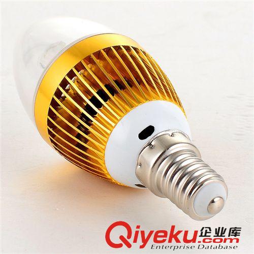 廠家現貨批發led蠟燭燈泡 E14蠟燭泡  3W 尖泡拉尾泡 足功率