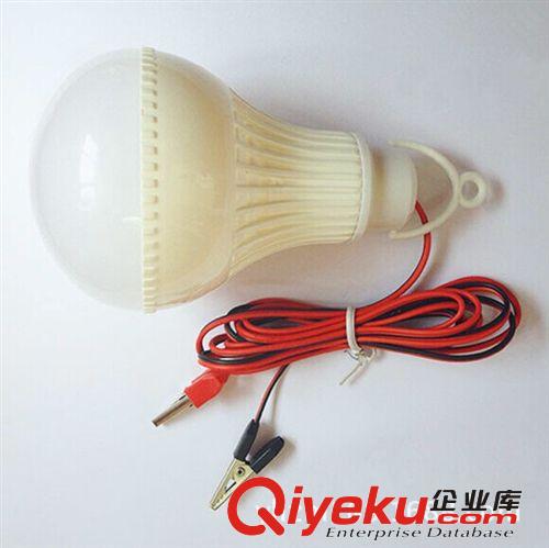 LED球泡燈地攤燈夜市燈12V電瓶燈船用燈太陽能光源 夜釣燈