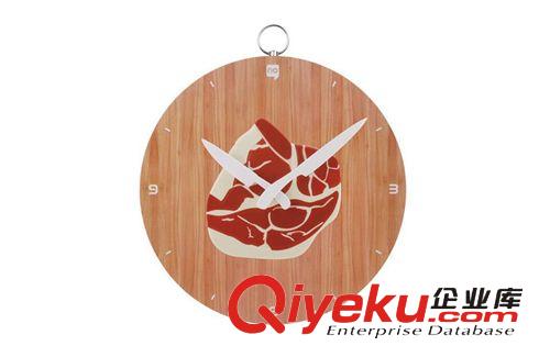 食樂鐘 食樂掛鐘 壁鐘/辣椒/肉片砧板掛鐘 時尚創意掛鐘原始圖片2