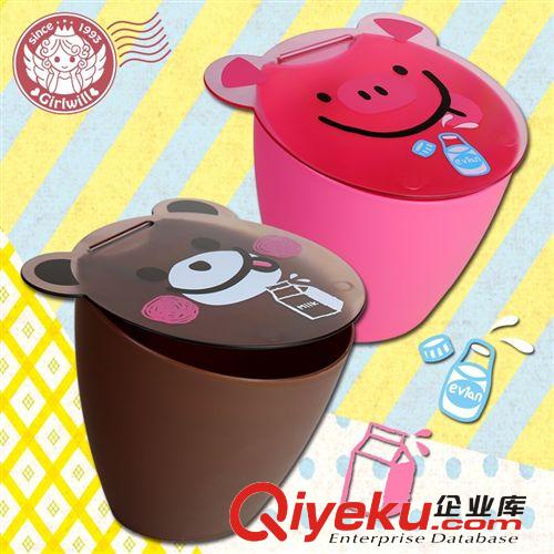 2014新款Girlwill 可愛動物頭 多用收納桶儲物桶熱銷推薦廠家直銷原始圖片3