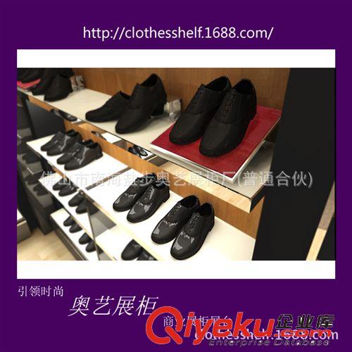 男士鞋專柜展架 木質(zhì)烤漆鞋展示架定制 展男裝鞋展架批發(fā)