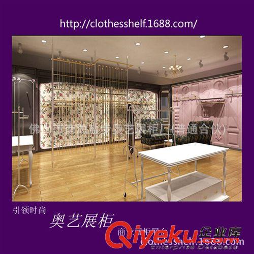 女裝店服裝木質(zhì)烤漆展示柜　gd女裝烤漆展柜　時尚女裝烤漆展柜