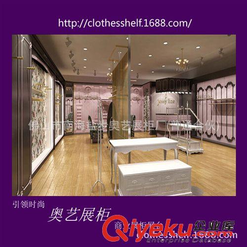 女裝店服裝木質(zhì)烤漆展示柜　gd女裝烤漆展柜　時尚女裝烤漆展柜