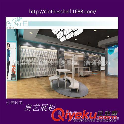 女裝店ＬＥＤ木制貨柜展示柜　制作時(shí)尚女裝店LED射燈烤漆展柜