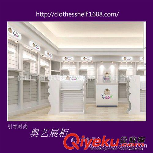 童裝店中島架展示　童裝店產(chǎn)品貨架展示架　商場(chǎng)童裝展示架上墻