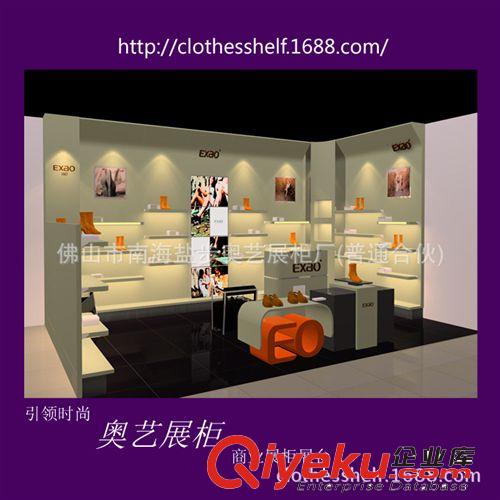 女鞋貨架展示架 商場(chǎng)女裝鞋包木質(zhì)不銹鋼烤漆展示架