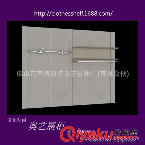 女裝店高低流水臺制作　實(shí)木烤漆女裝展臺　白色烤漆女裝展示臺