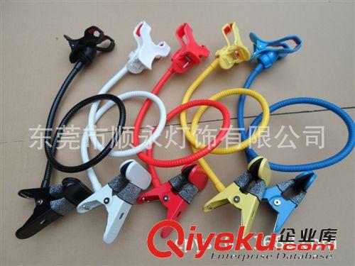 cdj批發(fā)iPhone5、三星、小米懶人手機(jī)全彩色雙夾頭支架原始圖片2