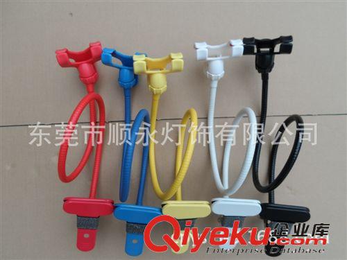cdj批發(fā)iPhone5、三星、小米懶人手機(jī)全彩色雙夾頭支架原始圖片3