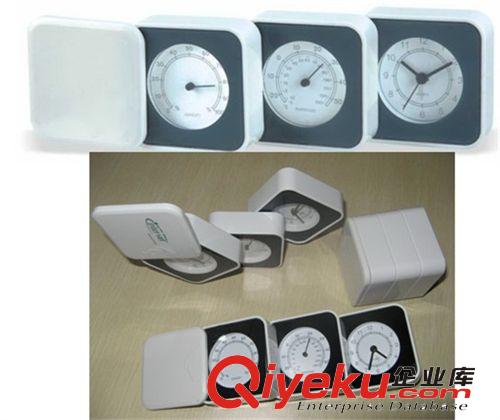 新款廠家批發直銷禮品鐘氣象功能  折疊溫濕度座鐘溫度濕度鬧鐘