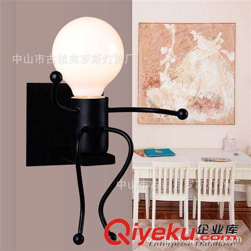 壁燈現(xiàn)代創(chuàng)意床頭燈美式簡(jiǎn)約工作室臥室床頭燈樓梯原始圖片2