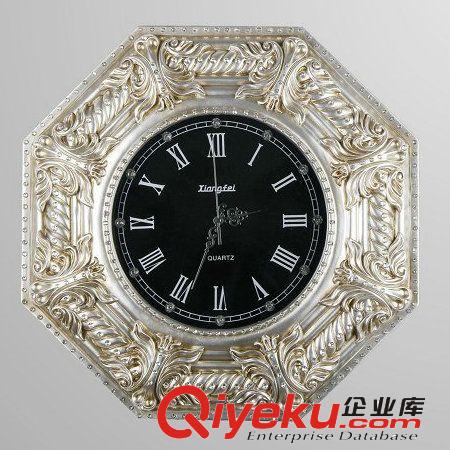 歐式gd復(fù)古蝴蝶花八角創(chuàng)意藝術(shù)鑲鉆客廳壁鐘創(chuàng)意鐘表靜音掛鐘原始圖片2