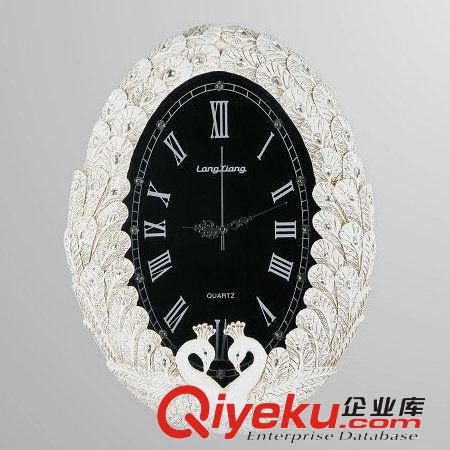 歐式gd復(fù)古圓形掛鐘時(shí)尚創(chuàng)意藝術(shù)鑲鉆客廳壁鐘創(chuàng)意鐘表靜音掛鐘
