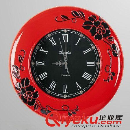 歐式gd復(fù)古圓形掛鐘時(shí)尚創(chuàng)意藝術(shù)鑲鉆客廳壁鐘創(chuàng)意鐘表靜音掛鐘原始圖片2
