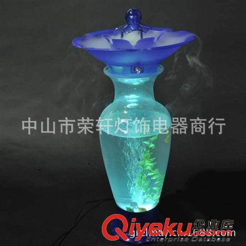 供應(yīng)批發(fā)家居裝飾品七彩水柱加濕器GM-811