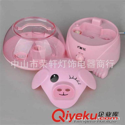 供應(yīng)可愛粉豬超聲波家用靜音卡通空調(diào)加濕器 空調(diào)房專用 霧量可調(diào)原始圖片2