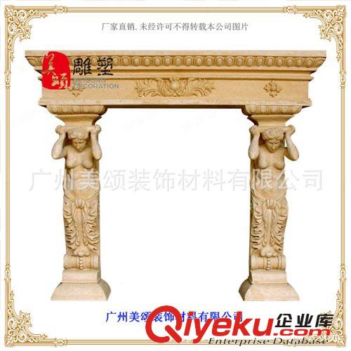 廠(chǎng)家直銷(xiāo) 高檔出口歐式砂巖壁爐雕塑 簡(jiǎn)約砂巖壁爐 S016