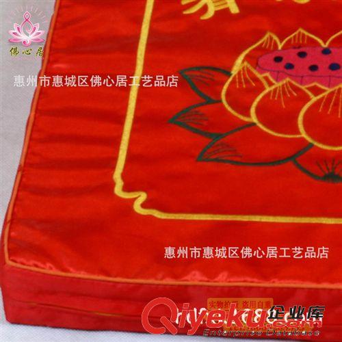 【佛心居】宗教用品方形有求必應荷花禪修打坐墊佛堂拜佛跪墊tj原始圖片3