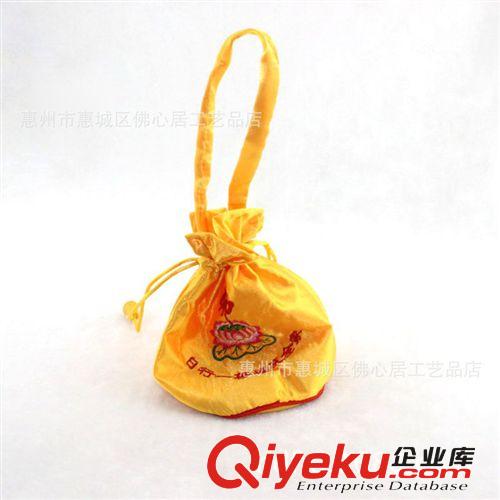 【佛心居】佛教用品 高級綢布手提佛珠包 手串念珠袋 缽袋 tj原始圖片2