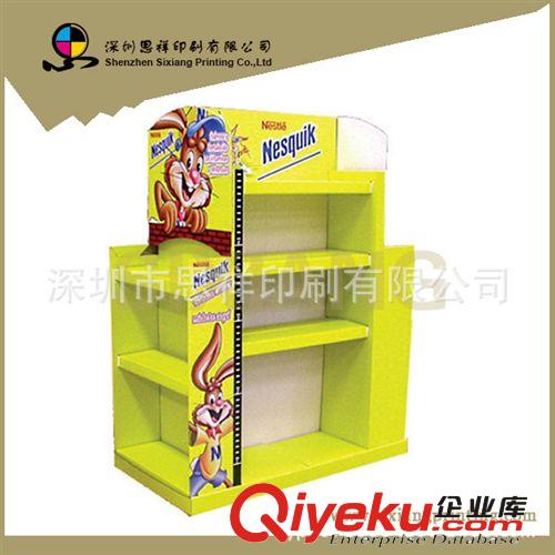 紙陳列架梯形展示架落地式紙貨架彩色促銷臺紙堆頭原始圖片2