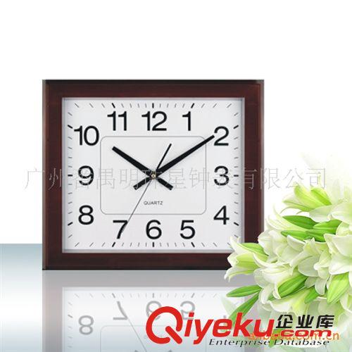 供應(yīng)明珠星工藝鐘商務(wù)禮品仿古風(fēng)格長(zhǎng)方形石英掛鐘 靜音掃秒原始圖片3