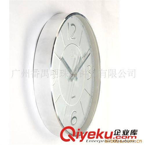 供應(yīng)藝術(shù)鐘表 圓形時(shí)尚金屬掛鐘PW127原始圖片2