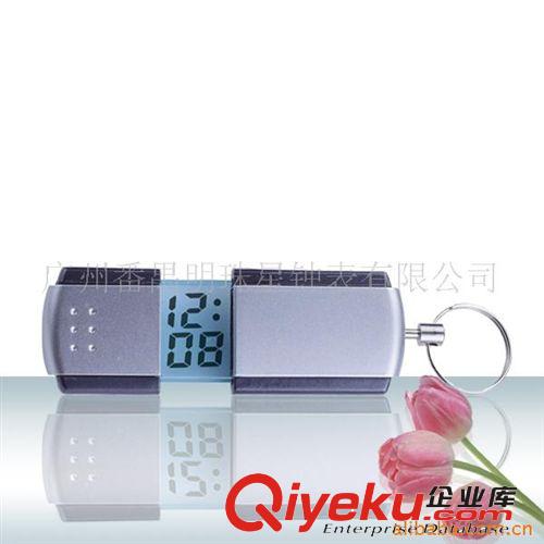 供應促銷禮品透明電子顯示屏LCD鑰匙扣迷你鐘PM759