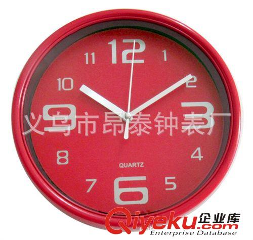 8寸掛鐘 gd簡約時尚彩色圓形數字面小掛鐘 廠家直銷 掛鐘批發