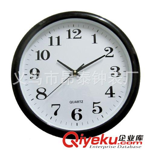 12寸塑料石英鐘掛鐘 掃秒靜音石英機(jī)芯 工廠直供價(jià)