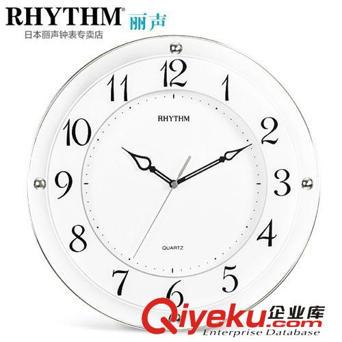 RHYTHM 日本丽声钟表 CMG876NR19 时尚挂钟 静音客厅卧室石英钟