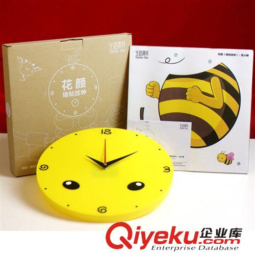閃迪家居廠家直銷 個性創(chuàng)意墻紙掛鐘 貼紙掛鐘炫小蜂DIY精美時鐘原始圖片3