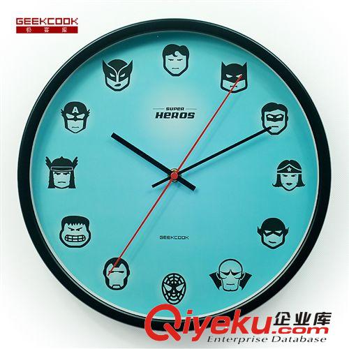 闪迪家居 GeekCook极客库 Super Heros 超级英雄联盟金属挂钟