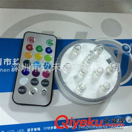 廠家直銷潛水LED蠟燭燈、遙控防水蠟燭9燈