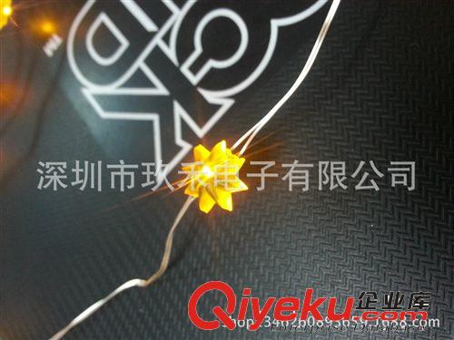 廠家直銷黃花八角造型LED銅線燈串原始圖片2
