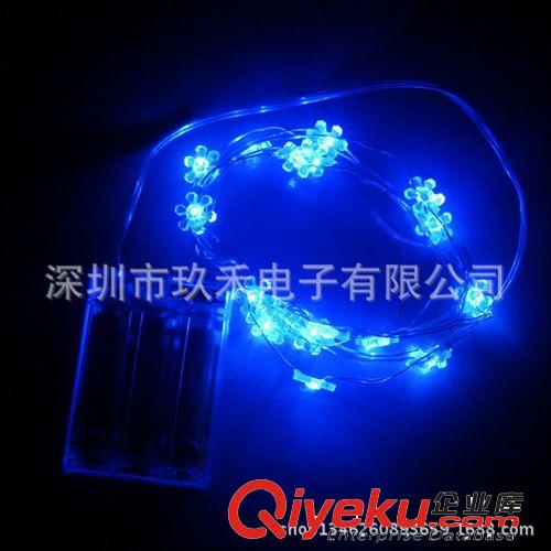 LED銅線廠家直銷雪花造型圣誕裝飾燈串熱賣中
