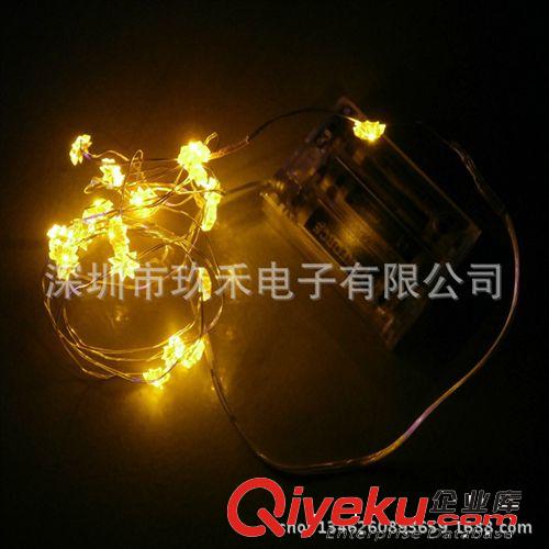 LED銅線廠家直銷雪花造型圣誕裝飾燈串熱賣中