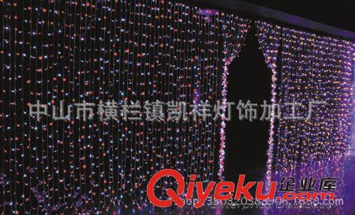 廠家直銷LED窗簾裝飾燈 商場居家裝飾燈 KTV酒店屋檐掛件彩燈串