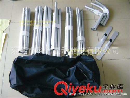 新品上市，時尚便攜式吊鉤布展快幕秀展架，鋁吊環(huán)外弧正方形展架原始圖片3
