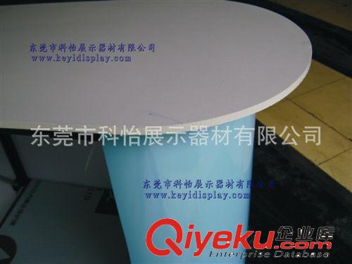 （工廠直銷）鋁網(wǎng)式接待前臺，直形豪華款參展前臺，參展展臺原始圖片2