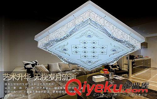 臥室吸頂燈 現代簡約臥室水晶燈飾 廠家批發雙色貼片620原始圖片2