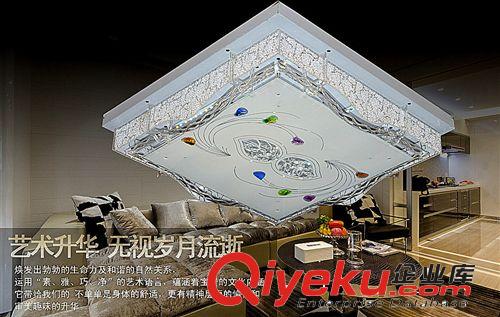 新款貼片臥室吸頂燈 現(xiàn)代簡(jiǎn)約臥室水晶燈飾 廠家批發(fā)雙色貼片621原始圖片2